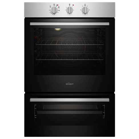 60cm multi function 3 oven with separate grill stainless steel CVE662SB